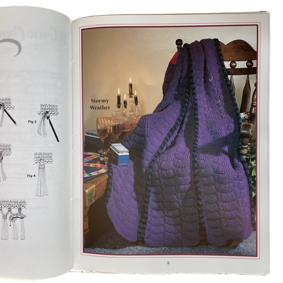 LEISURE ARTS Instruction Book for Six Warm and Cozy Afghans - Picture 4 of 8